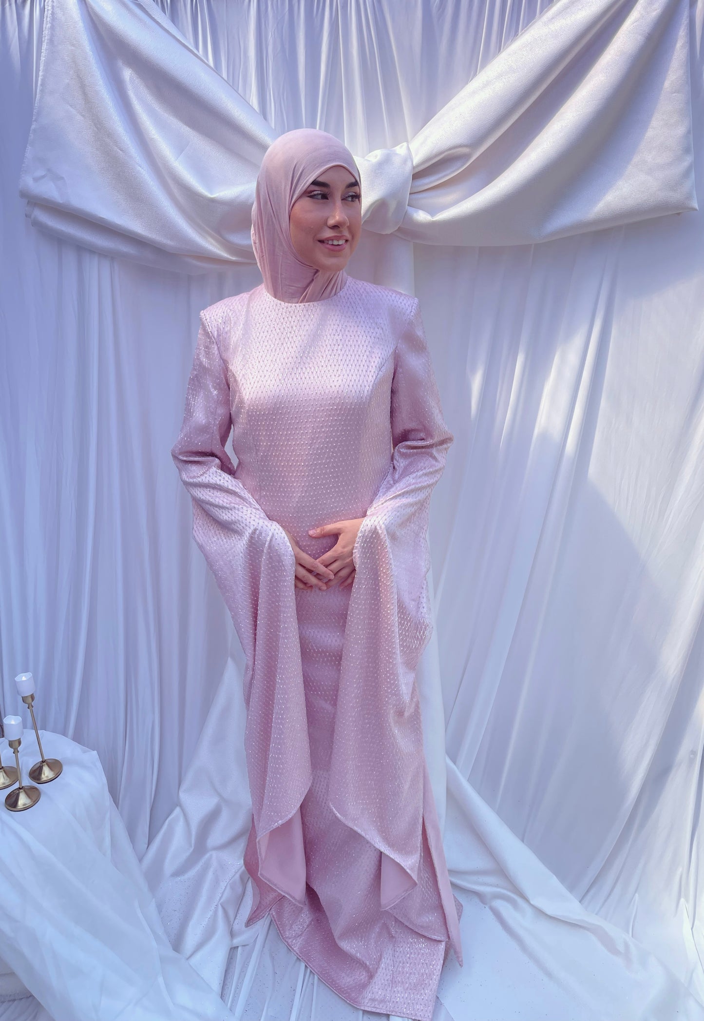 Modest Dress Viana Pink