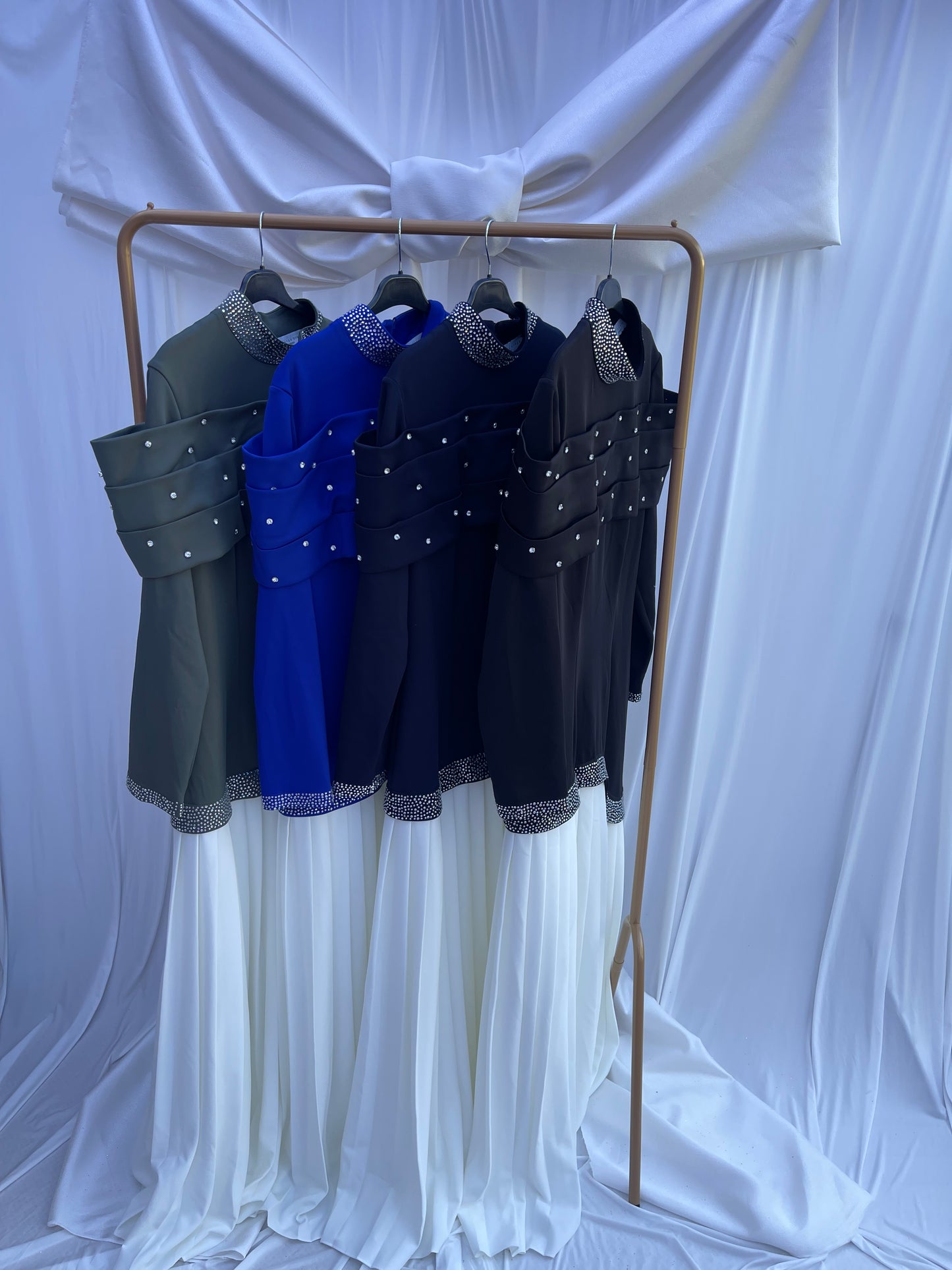Modest Dress Lavinia Dark blue