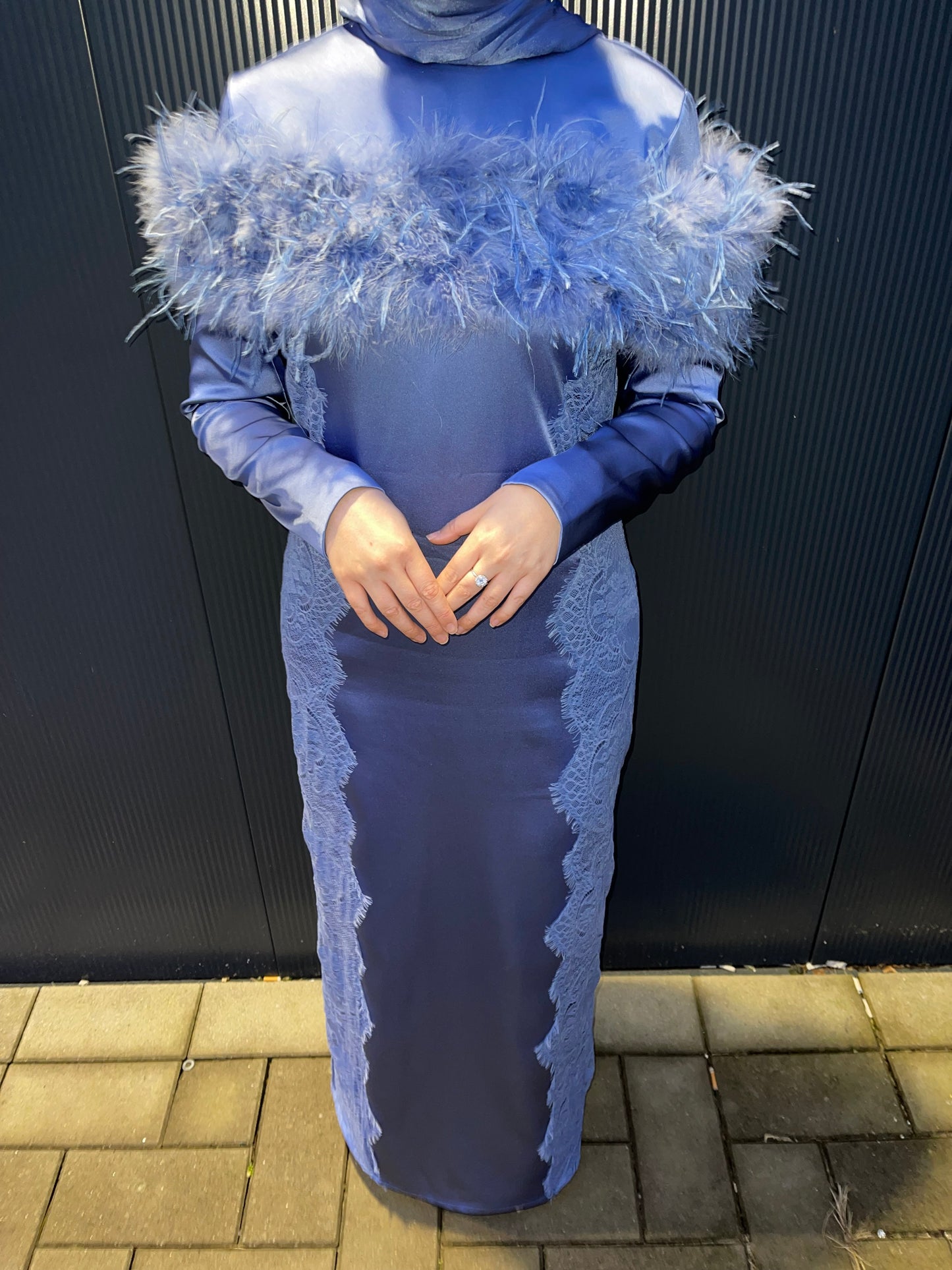 Modest Dress Olivia Indigo