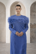 Modest Dress Olivia Indigo