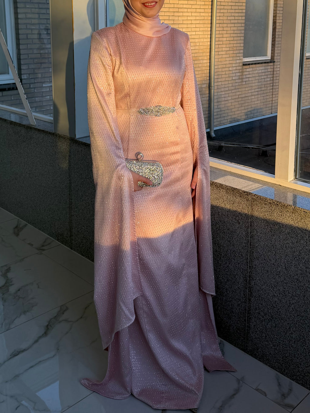Modest Dress Viana Pink