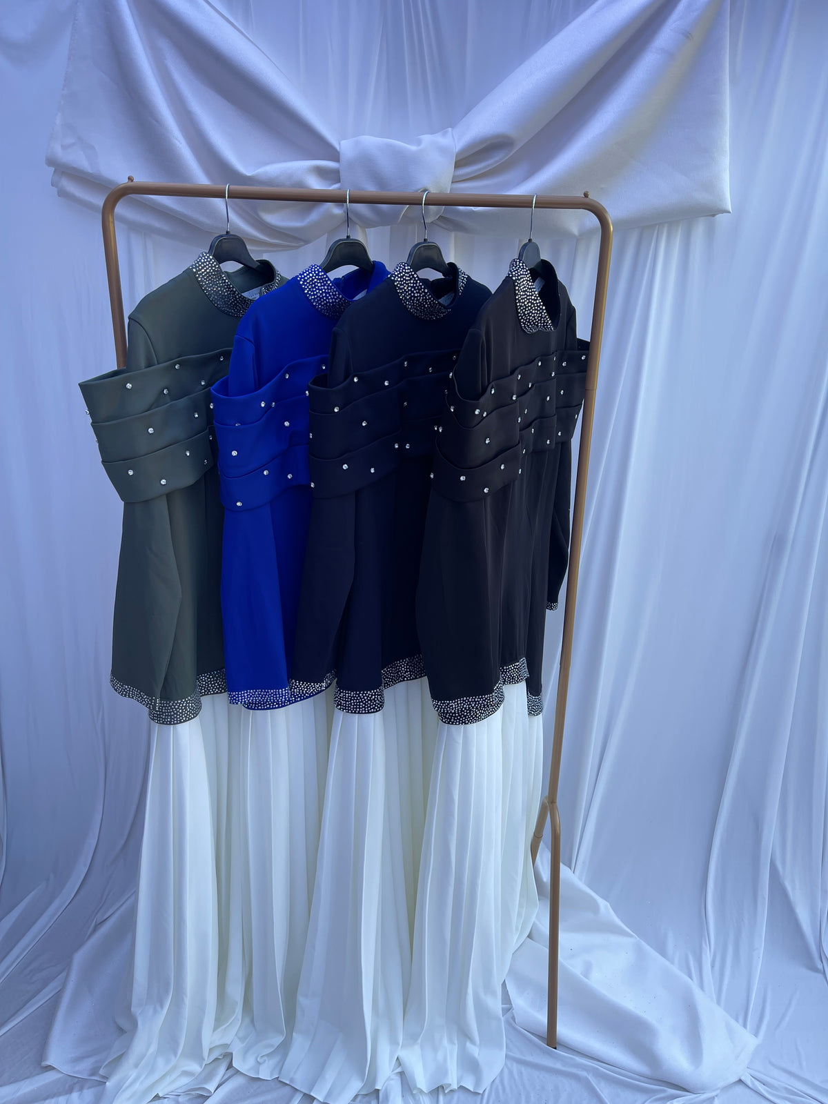Modest Dress Lavinia Dark blue