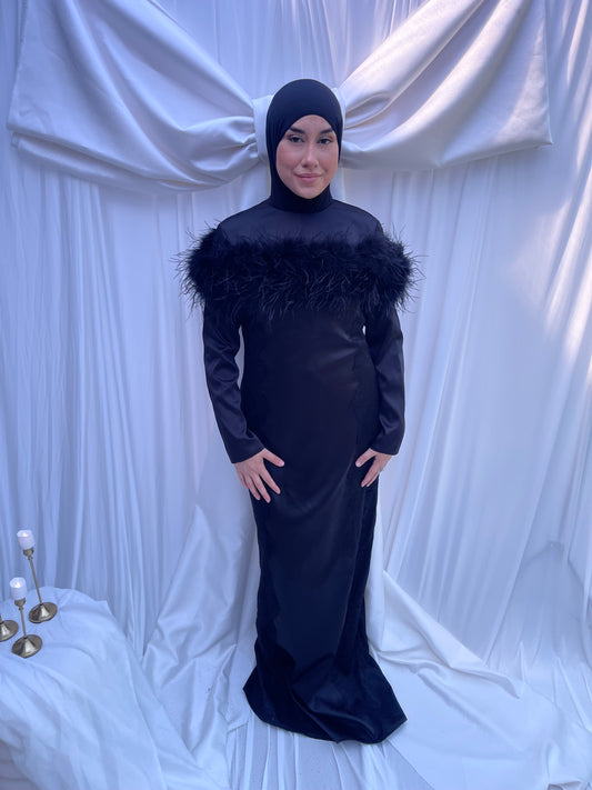 Modest Dress Olivia Black