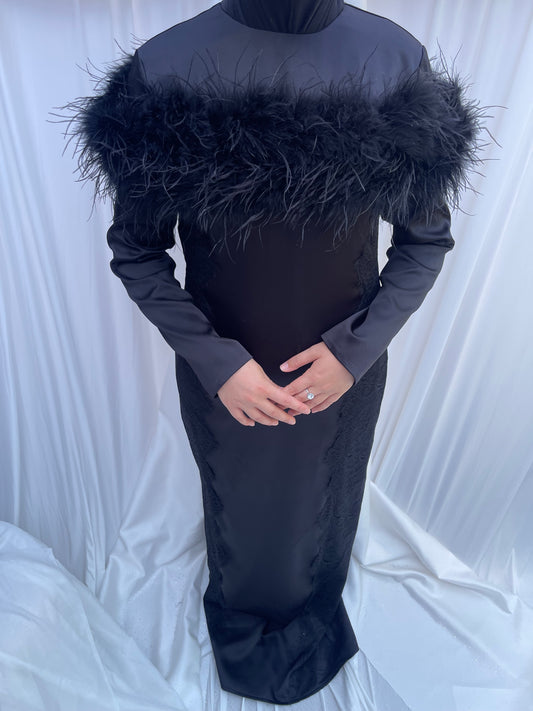 Modest Dress Olivia Black