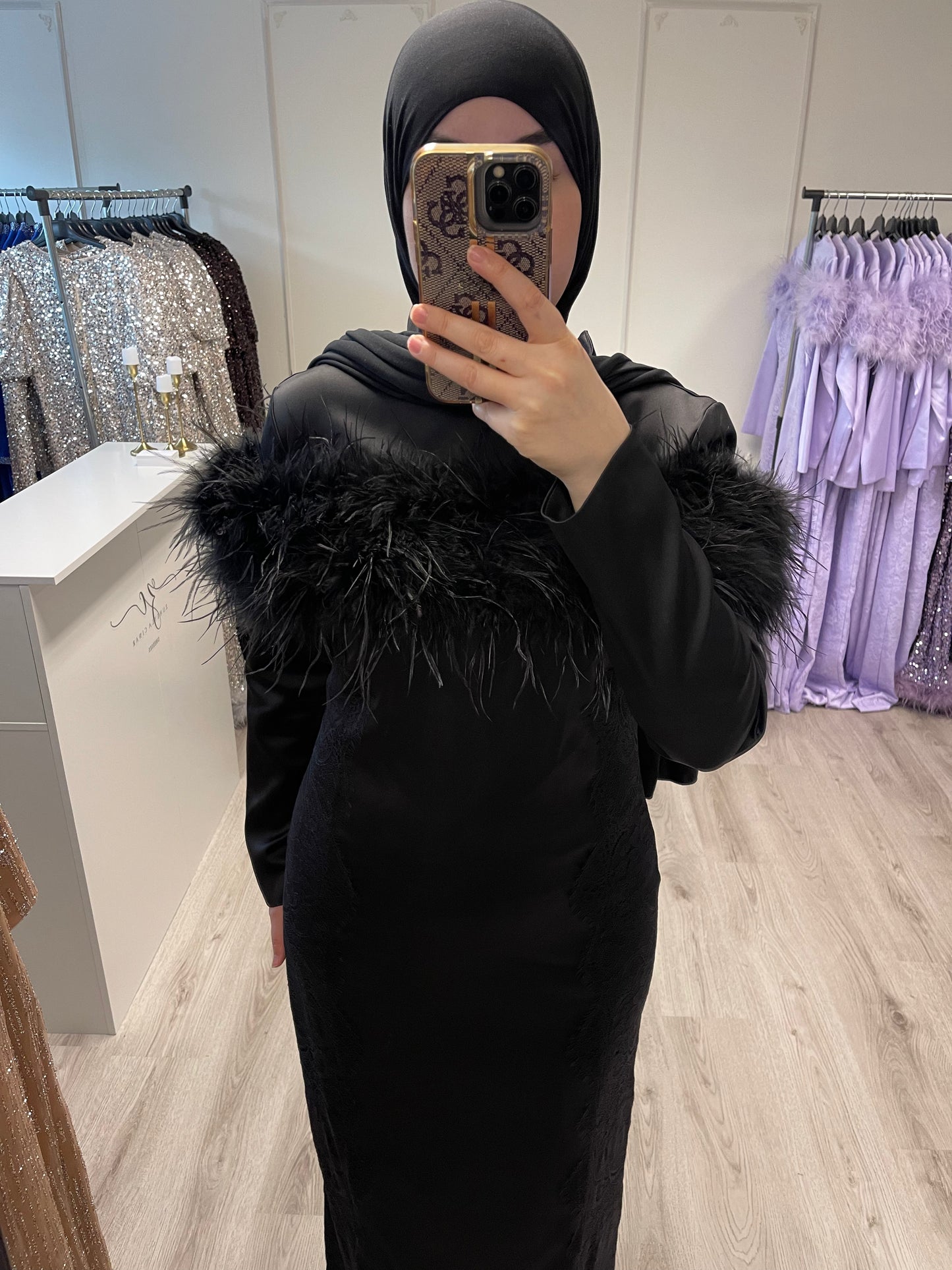 Modest Dress Olivia Black