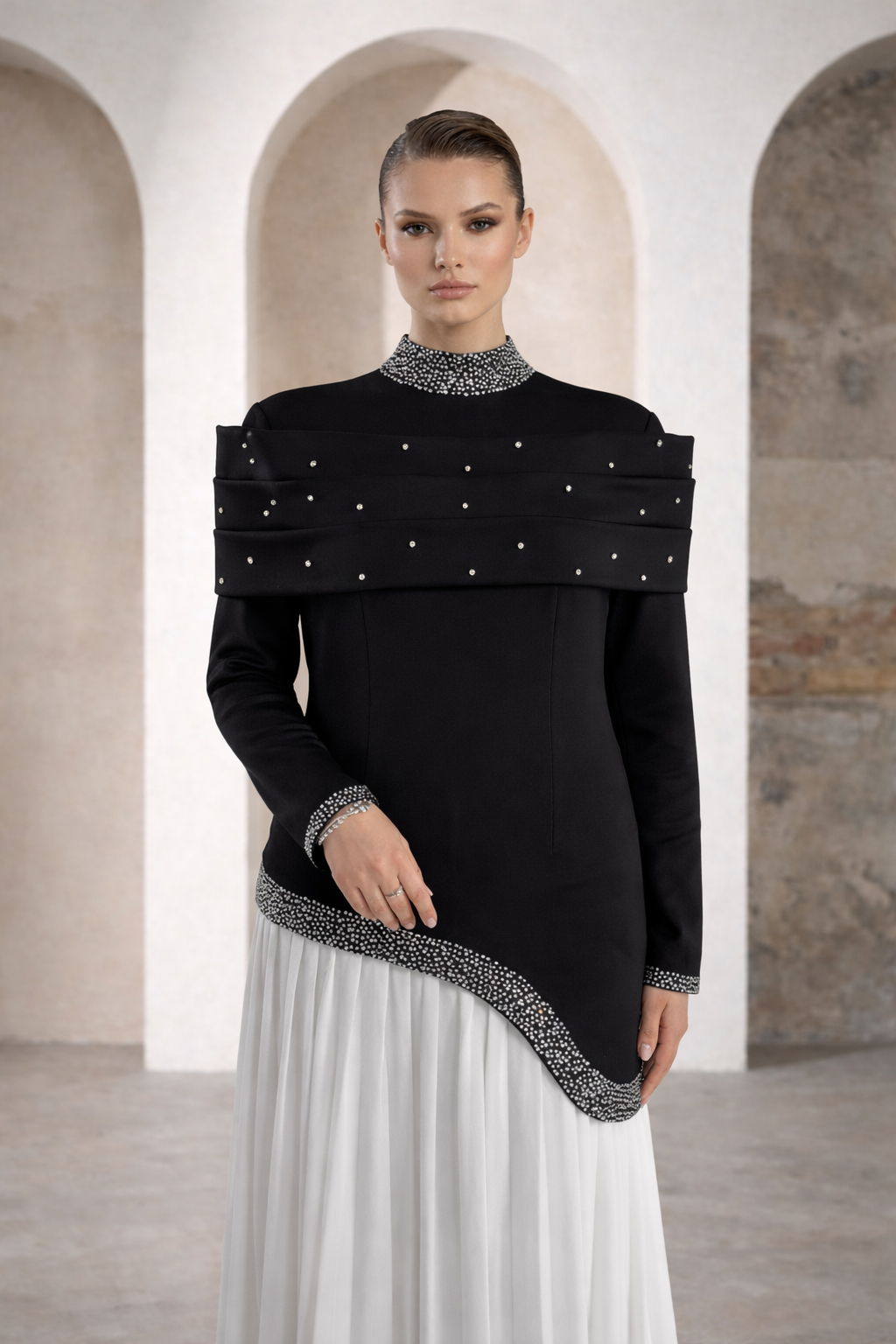 Modest Dress Lavinia Black