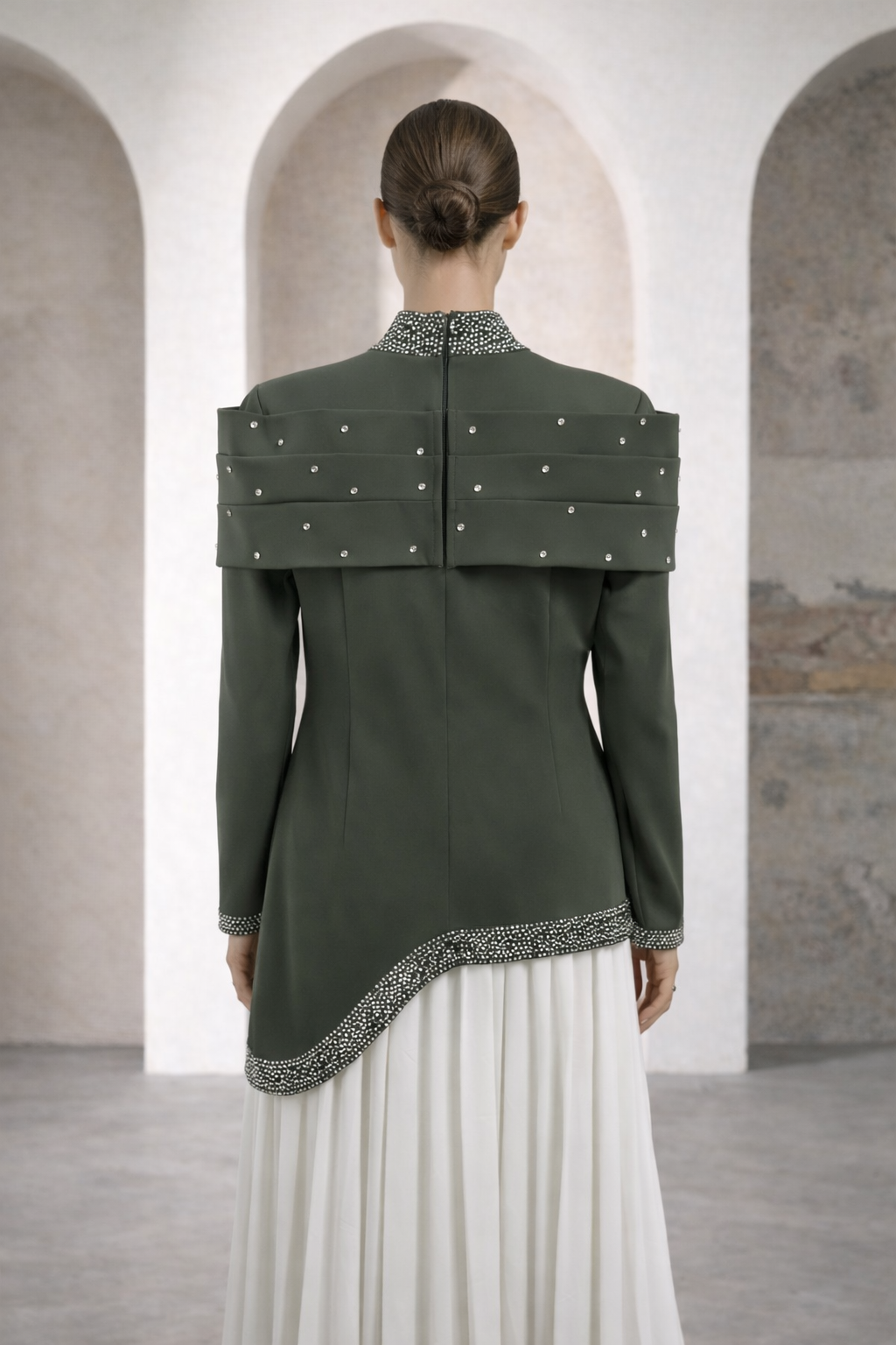 Modest Dress Lavinia Khaki