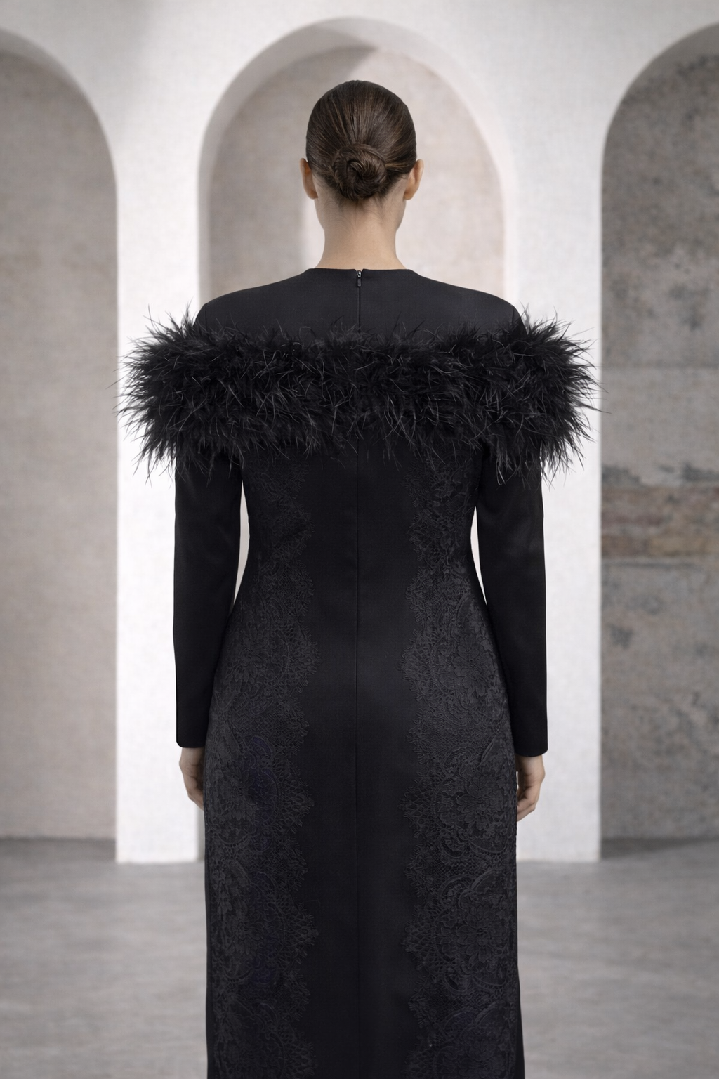 Modest Dress Olivia Black