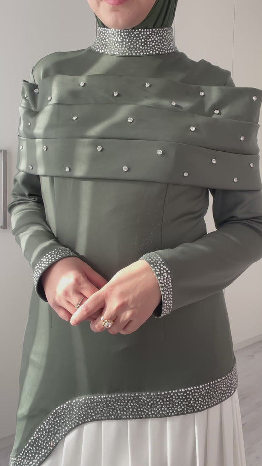 Modest Dress Lavinia Khaki