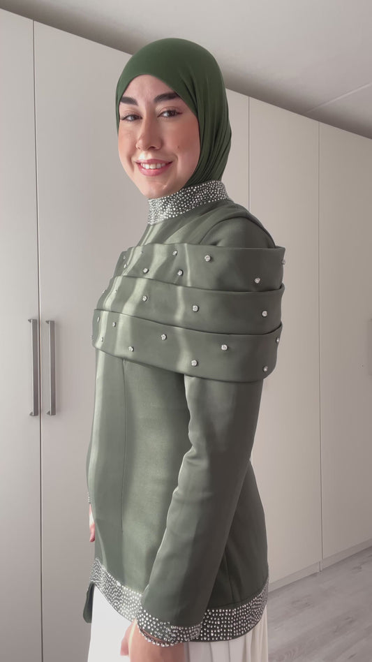 Modest Dress Lavinia Khaki